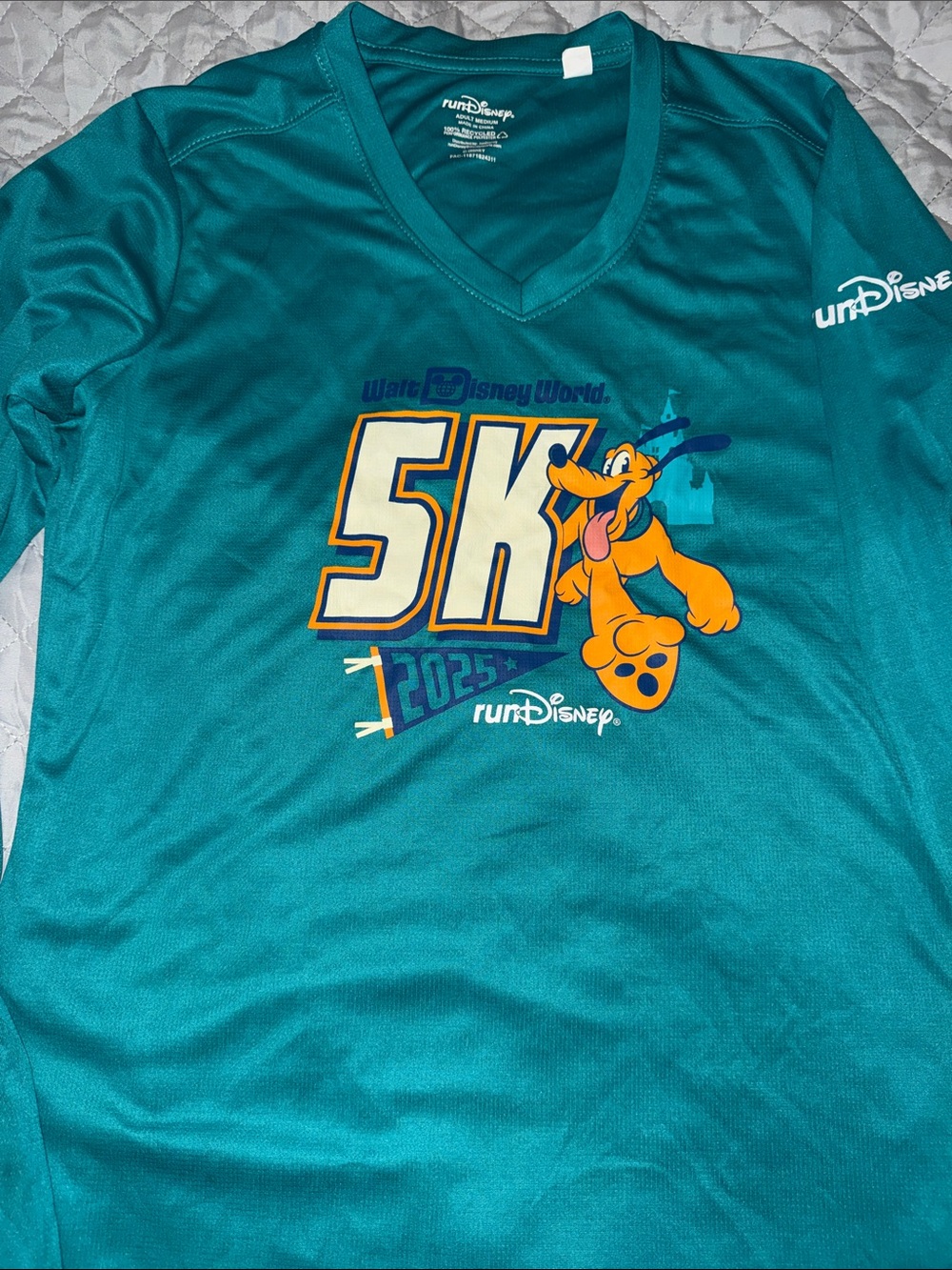 runDisney 2025 Walt Disney Marathon Weekend 5K Pluto Race Shirt
